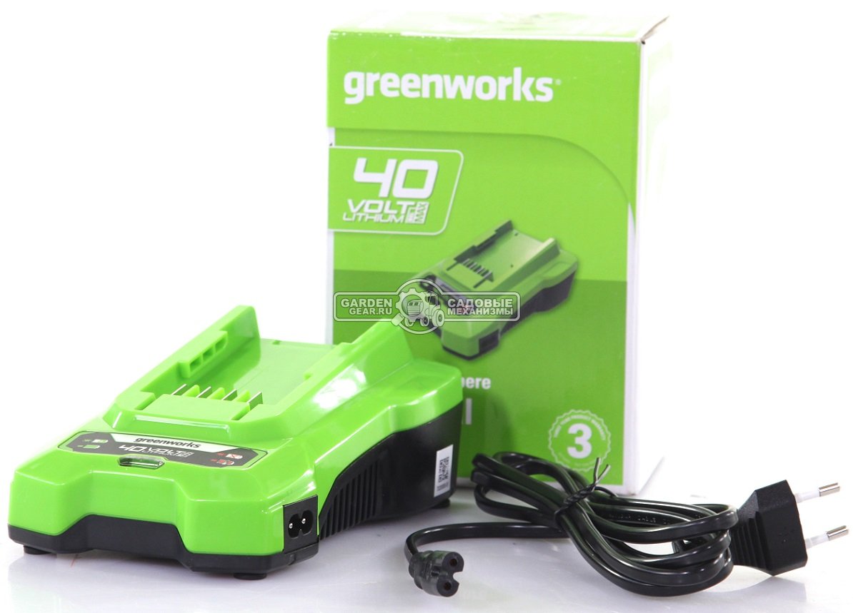 Зарядное устройство GreenWorks G40C для аккумуляторов 40В (2 A, снято с производства)