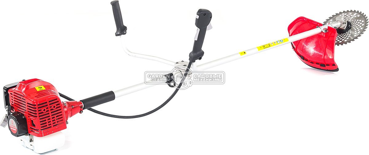 Бензокоса Интерскол КБ 44/52РВ Эксперт (RUS, 52 куб.см., 1.6 кВт/2.2 л.с., леска 2.4 мм + 40Т диск 255 мм, Т-рукоятка, 7.0 кг)