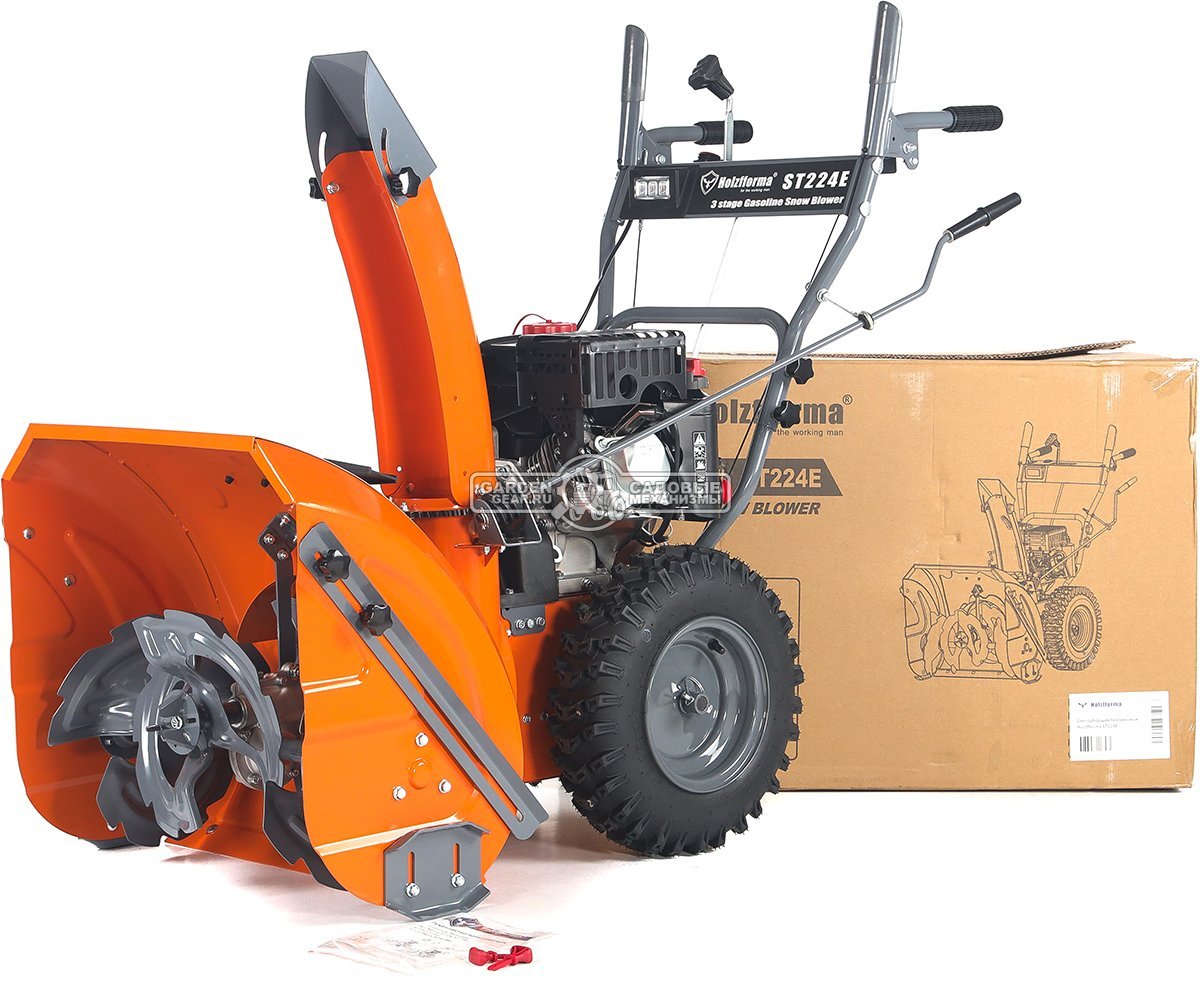 Снегоуборщик Holzfforma ST224E Quattro Auger (PRC, 61 см, LCT Snow Storm 208 см3, эл/стартер 220В, LED фара, скорости 6/2, 76 кг)