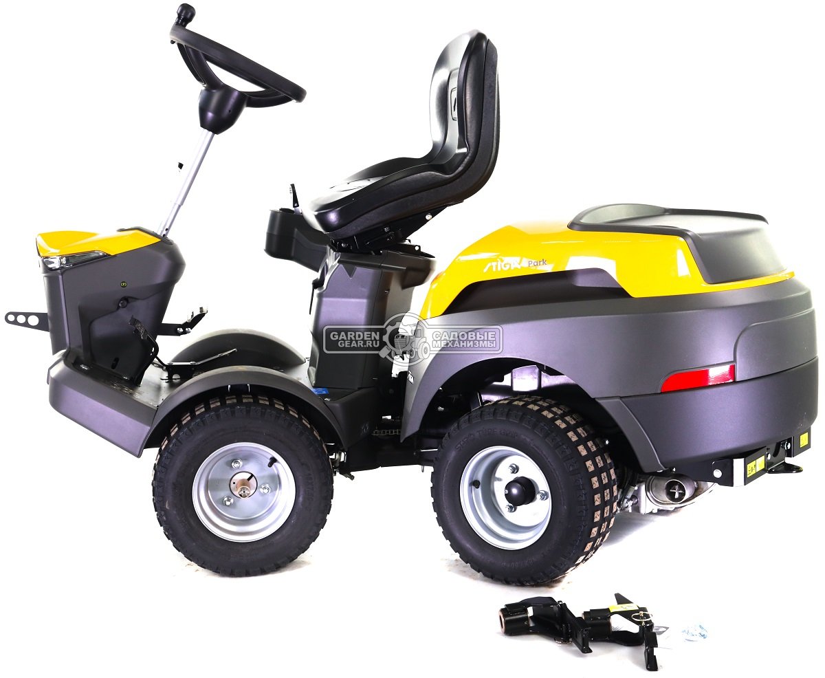 Садовый райдер Stiga Park Compact 500 WX 4WD без деки (ITA, Stiga ST550 V-Twin, 586 куб.см., гидростатика, полный привод, LED, 225 кг.)