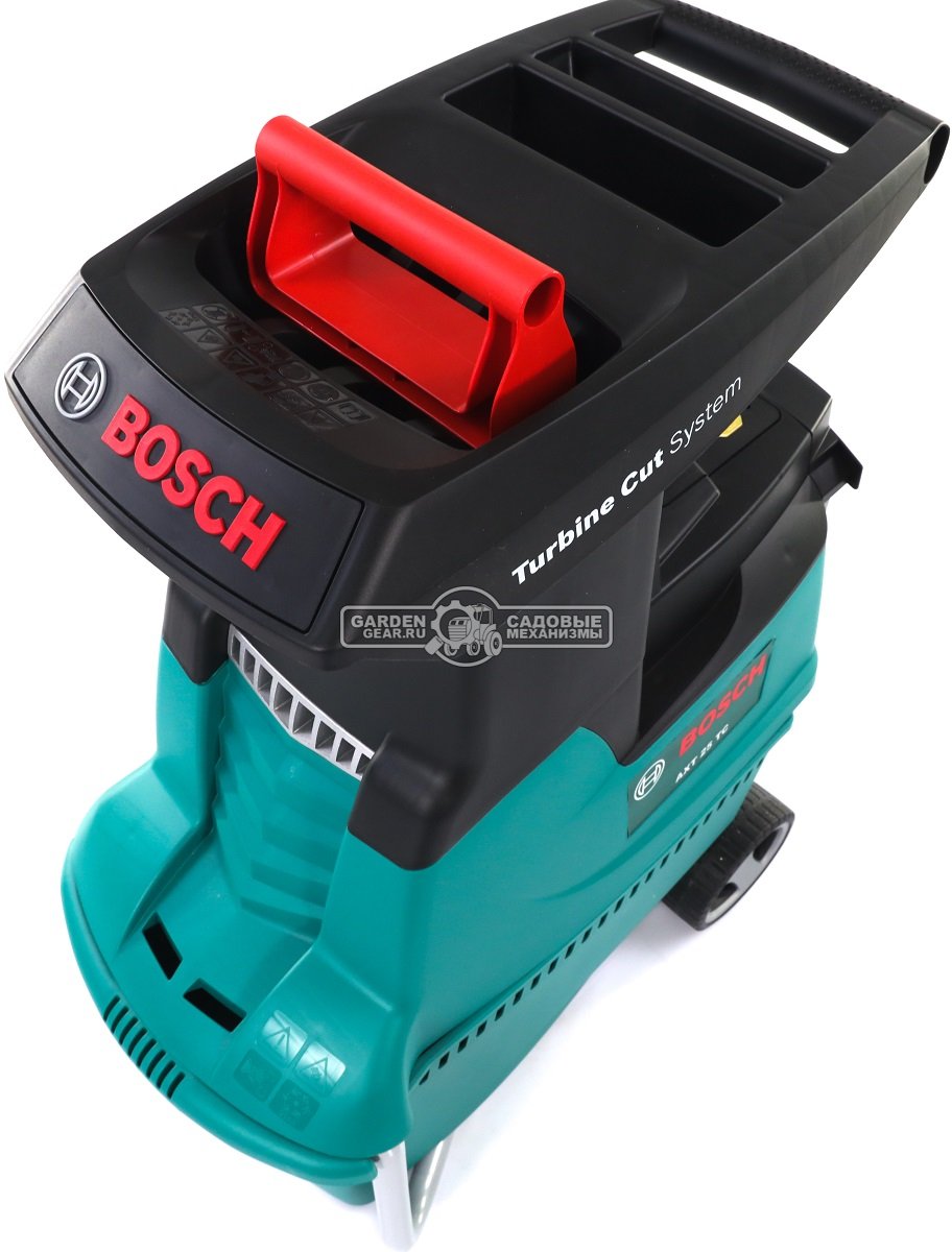 Садовый измельчитель веток электрический Bosch AXT 25 TC (HUN, 2500 Вт., ветки до 45 мм., валик с ножами, 27 кг.)