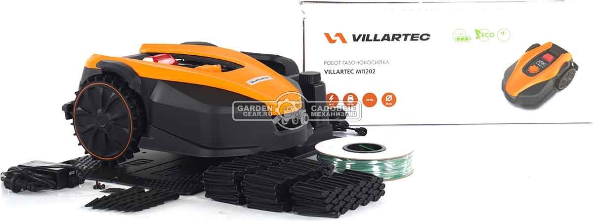 Газонокосилка робот Villartec MI 1202 (площадь газона до 1200 м2, 18 см, 20 В, 5 А/ч) 