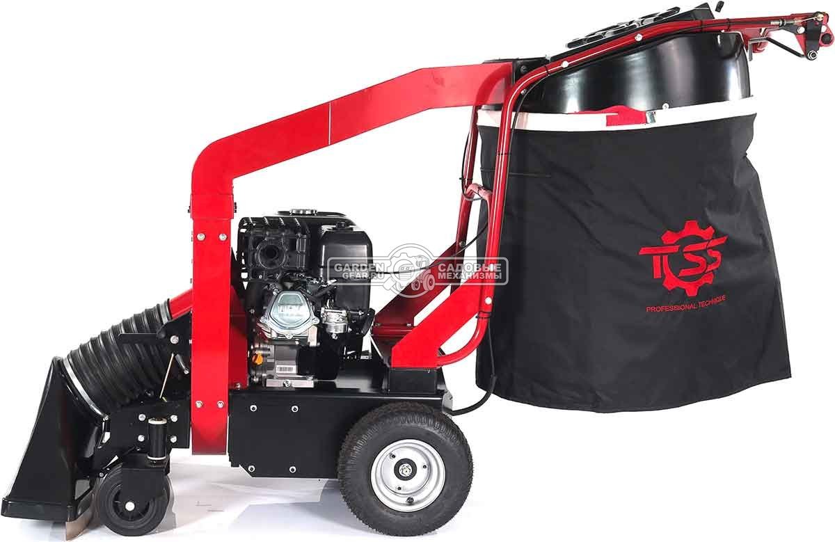Садовый пылесос бензиновый TOSS LV-250 самоходный (RUS, 74 см., Evoline / Zongshen GB270, мусоросборник 290 л., 90 кг.)
