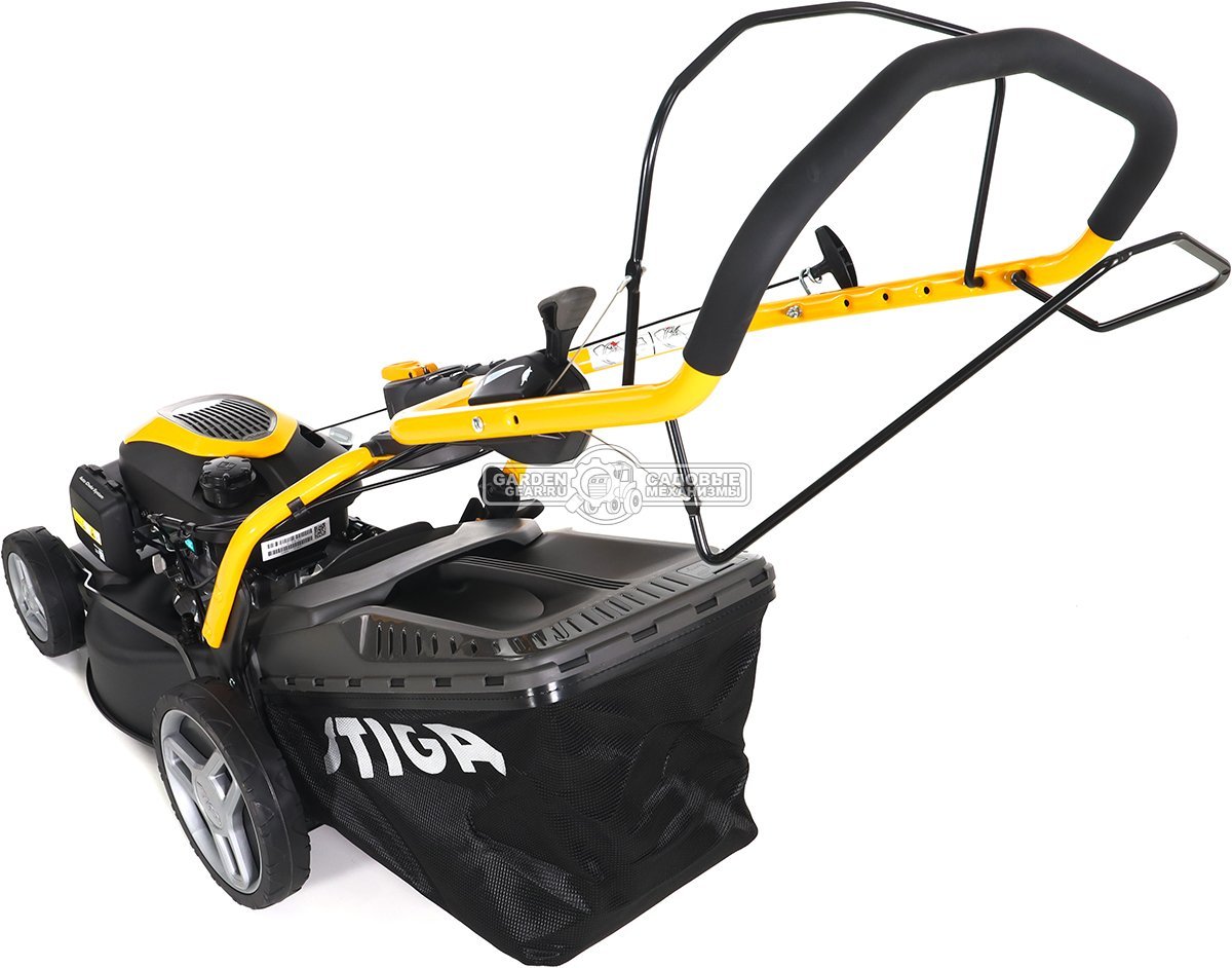 Газонокосилка бензиновая Stiga Combi 748 V (SVK, 46 см., Honda GCVx145, 145 куб.см., вариатор, сталь, 60 л., 4 в 1, 35 кг.)