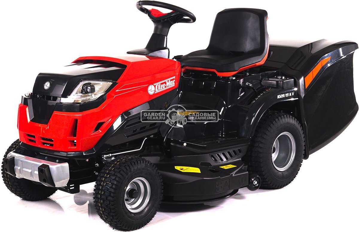 Садовый трактор Oleo-Mac OM 102R/19 KV (PRC, Emak K 1900 V-Twin, 586 см3, 102 см., гидростатика, травосборник 300 л., 198 кг.)