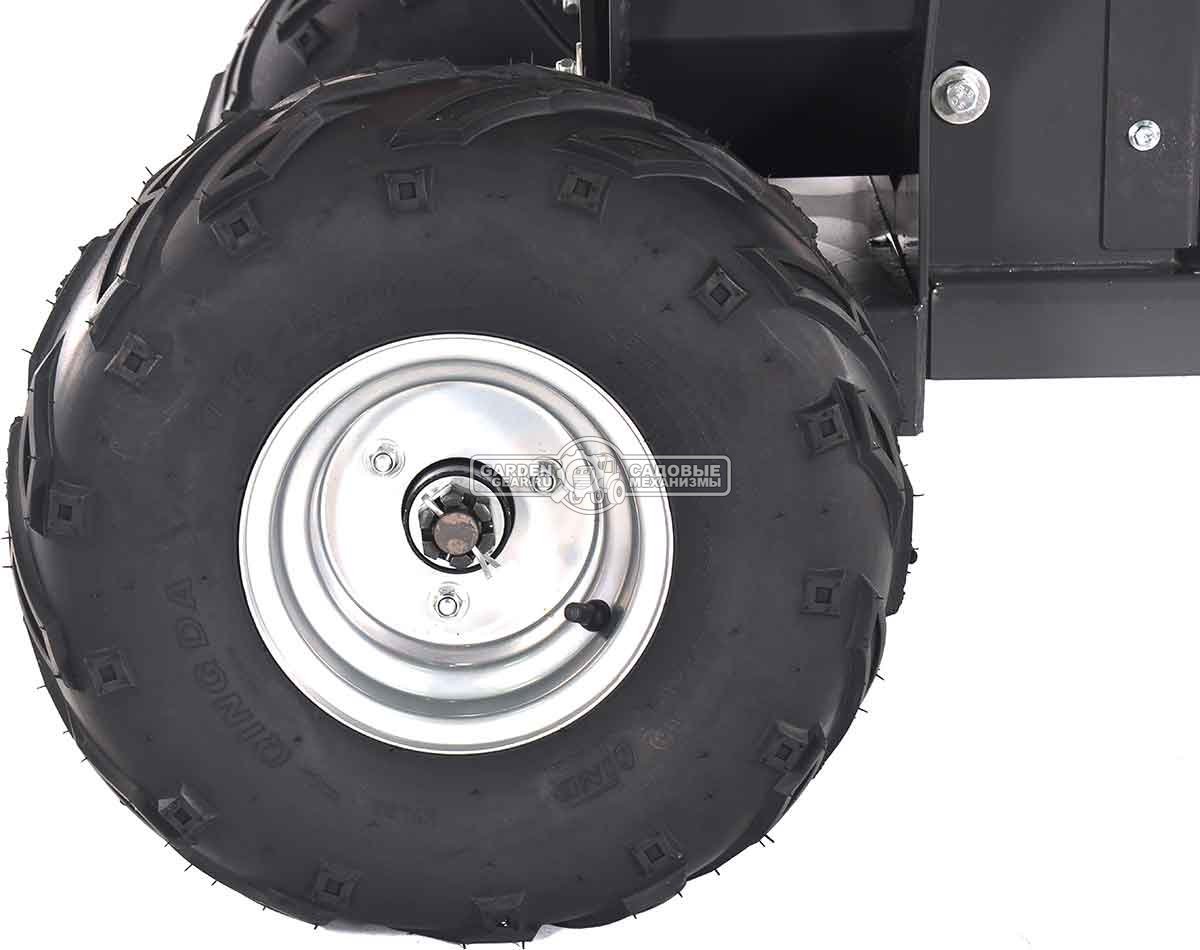 Измельчитель веток ZimAni LS 150 DP (PRC, Loncin 420 куб.см., 15 л.с., с эл. старт, дисковый, ветки до 100 мм, одноосный прицеп, 285 кг)