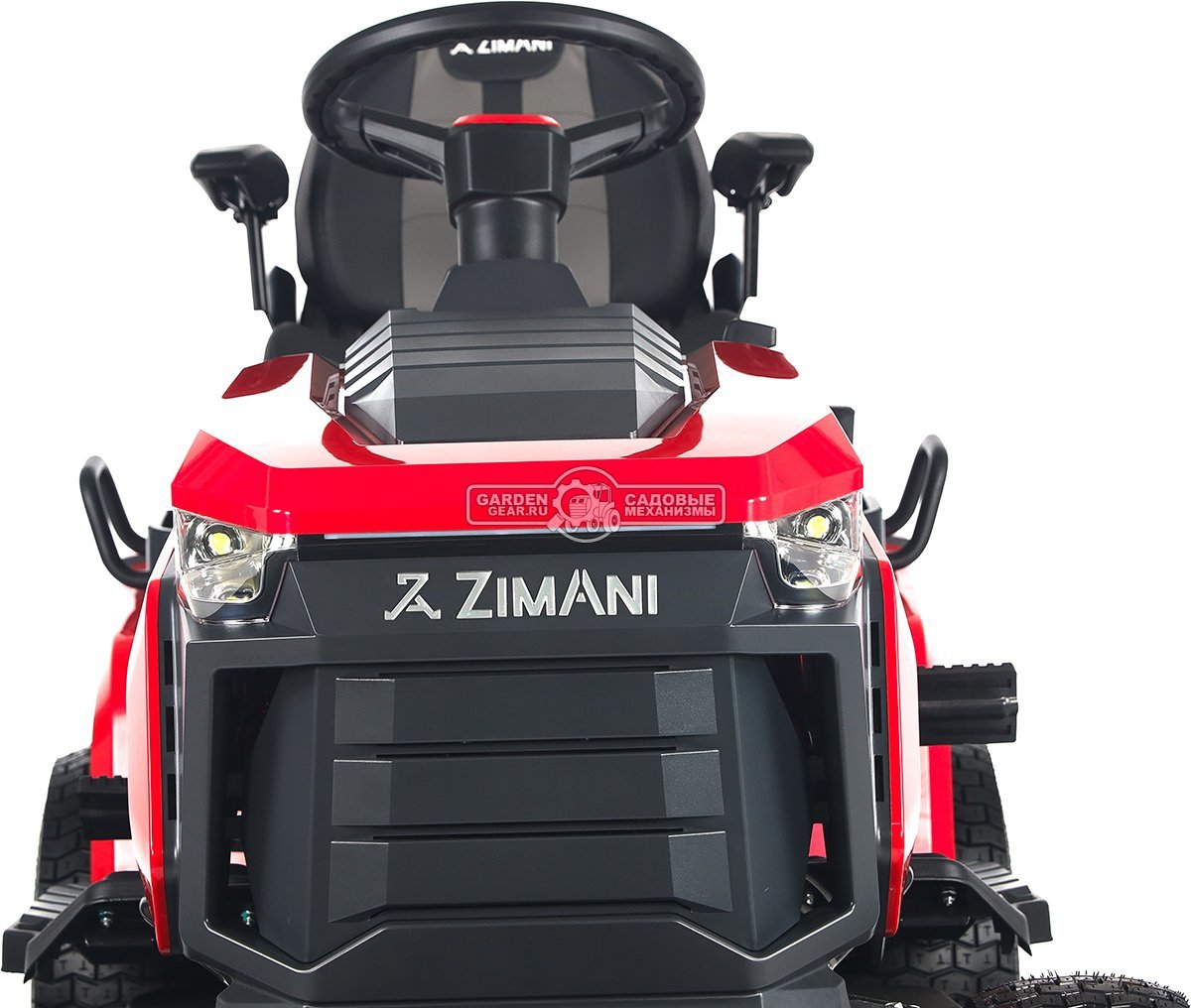 Садовый трактор ZimAni TS108HVD MY2025 (PRC, Loncin 586 куб.см., гидростатика, дифференциал, боковой выброс, шир. кошения 108 см, LED панель, 175 кг)