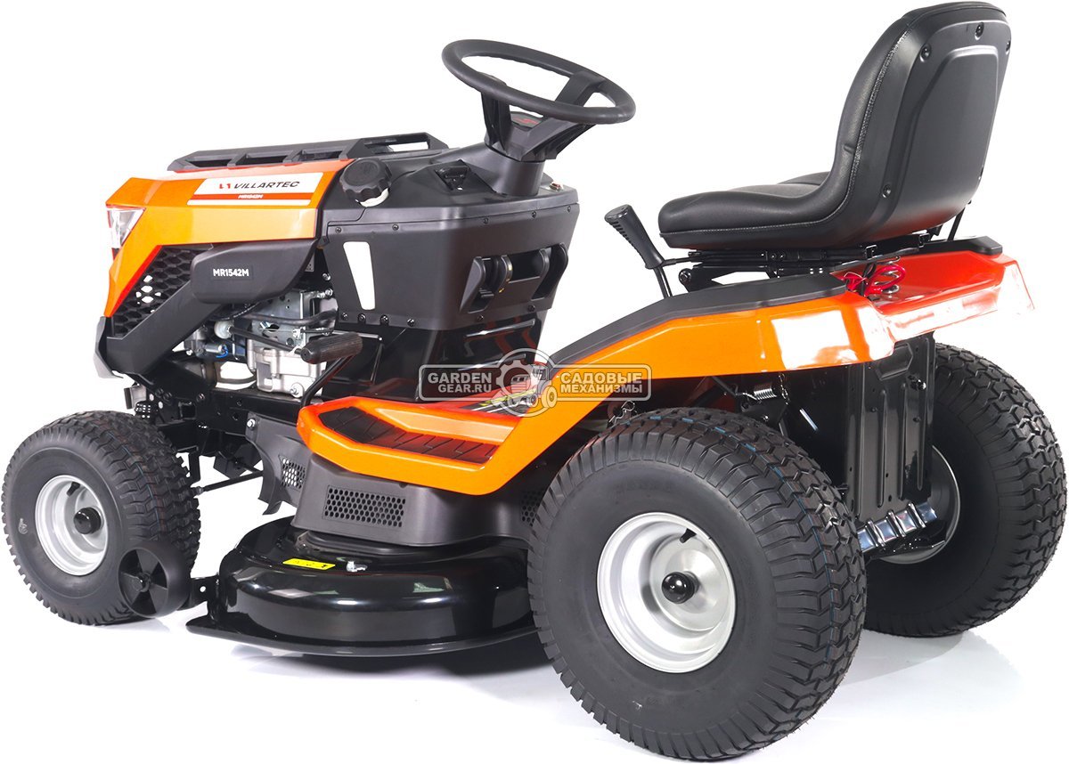 Садовый трактор Villartec MR1542M (PRC, Loncin 1P91F, 546 куб.см., механика 6/1, боковой выброс, ширина кошения 107 см, 181 кг)