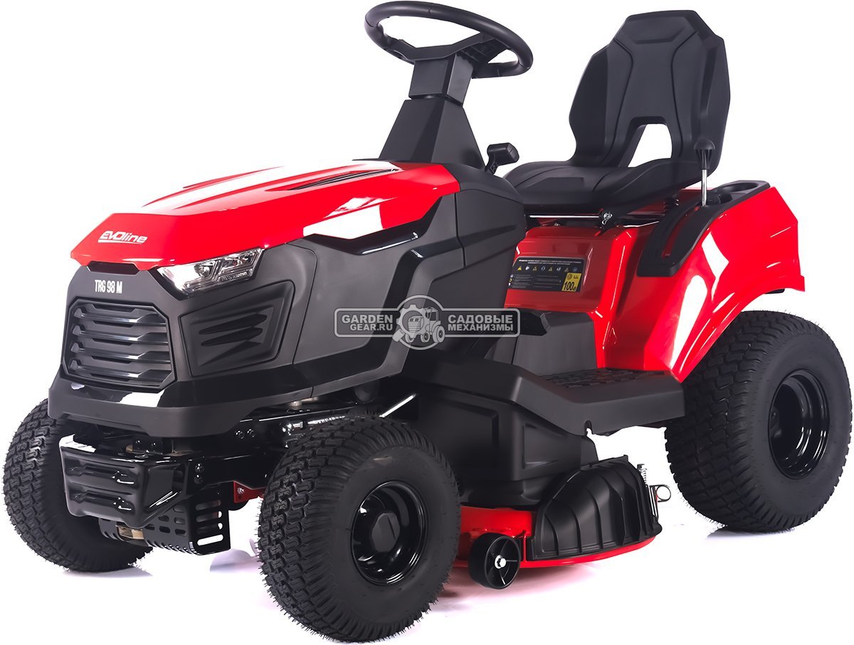 Садовый трактор Evoline TRG 98 M (PRC, Loncin 452 куб.см., механика, ширина кошения 96 см, боковой выброс, 182 кг)