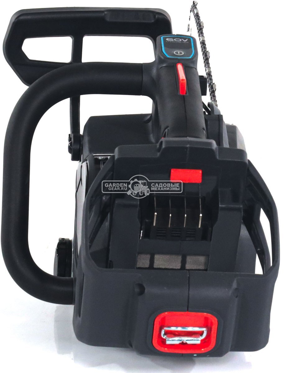 Пила аккумуляторная цепная Caiman ENO CSTi14 14" с АКБ B6040 и ЗУ C6025 (RUS, BL 60В, Standart Connect, 3/8"-1.1-52E, 2,0 кг.)