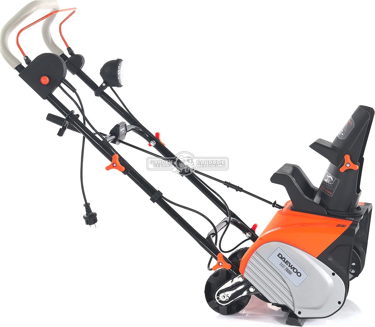 Снегоуборщик электрический Daewoo DAST 2600E (PRC, 46 см., 2600 Вт., LED фара, 15,5 кг.)