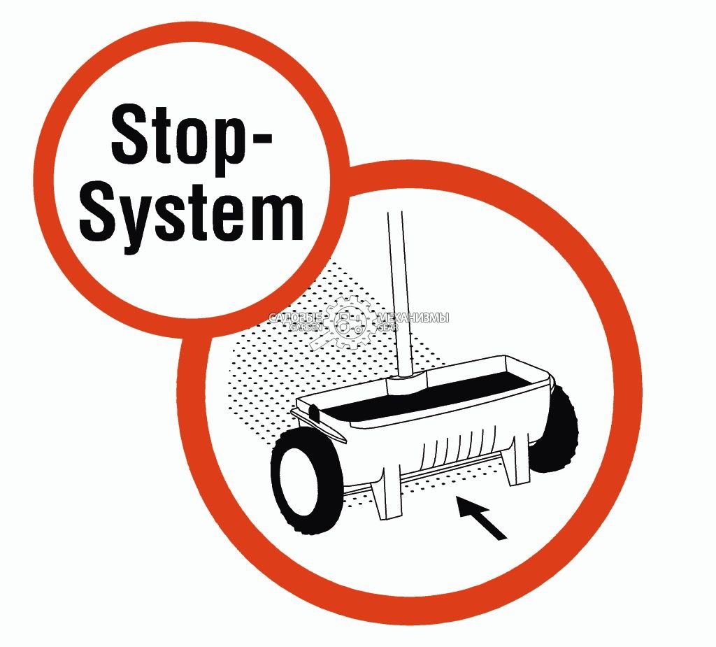 Тележка - сеялка для семян, песка и реагентов Gardena Classic 300 (GER, ёмкость 10 л., ширина 45 см.)