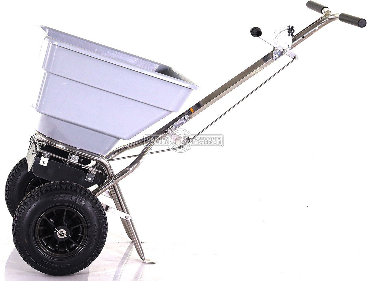 Тележка - разбрасыватель для удобрений, песка и реагентов Texas CS6000 (PRC, пластиковый корпус, пневмоколеса 12", ёмкость 58 л., 15.5 кг)