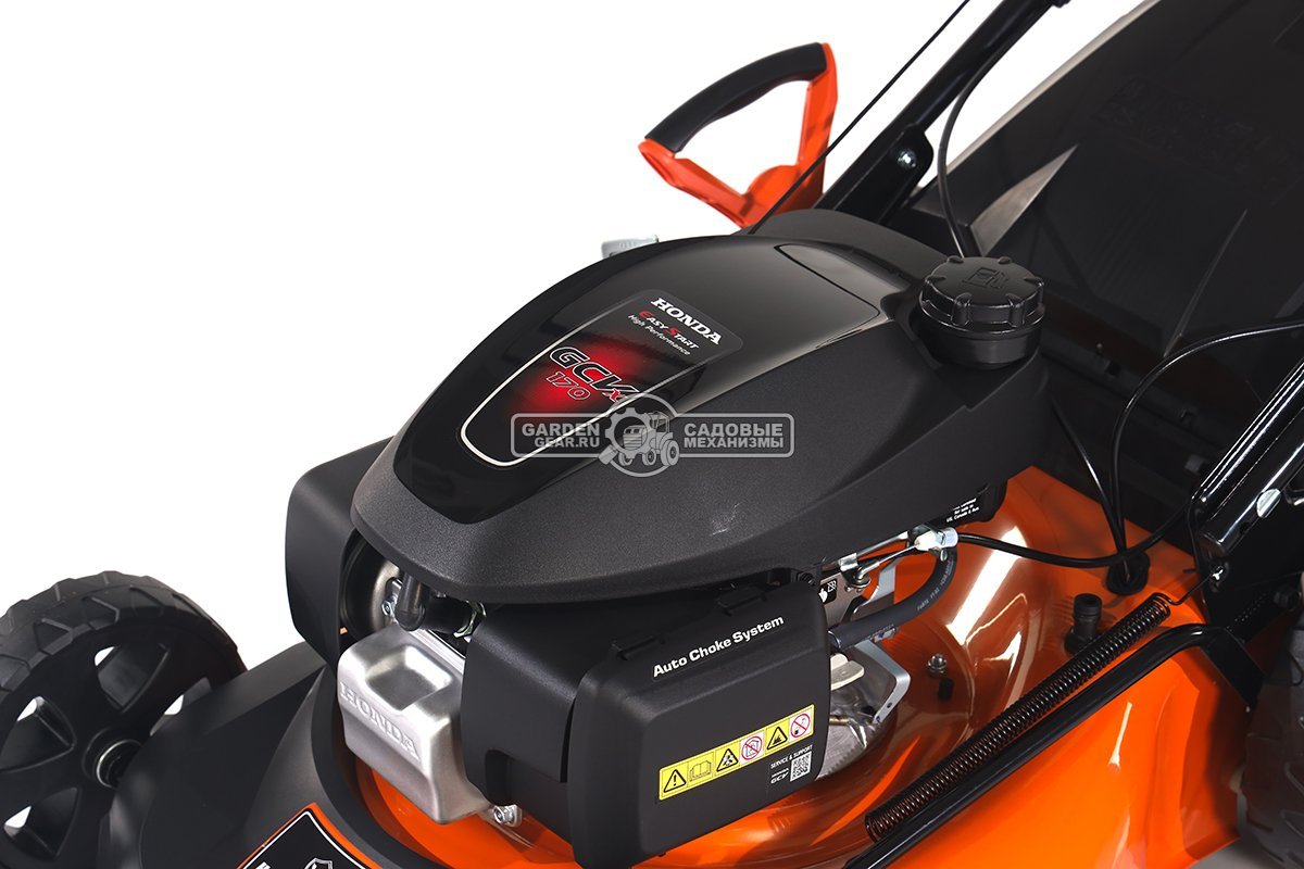 Газонокосилка бензиновая Holzfforma LC251HV (PRC, 51 см, Honda 166 см3, 3 в 1, Quattro Blade, вариатор, 65 л, 35 кг)
