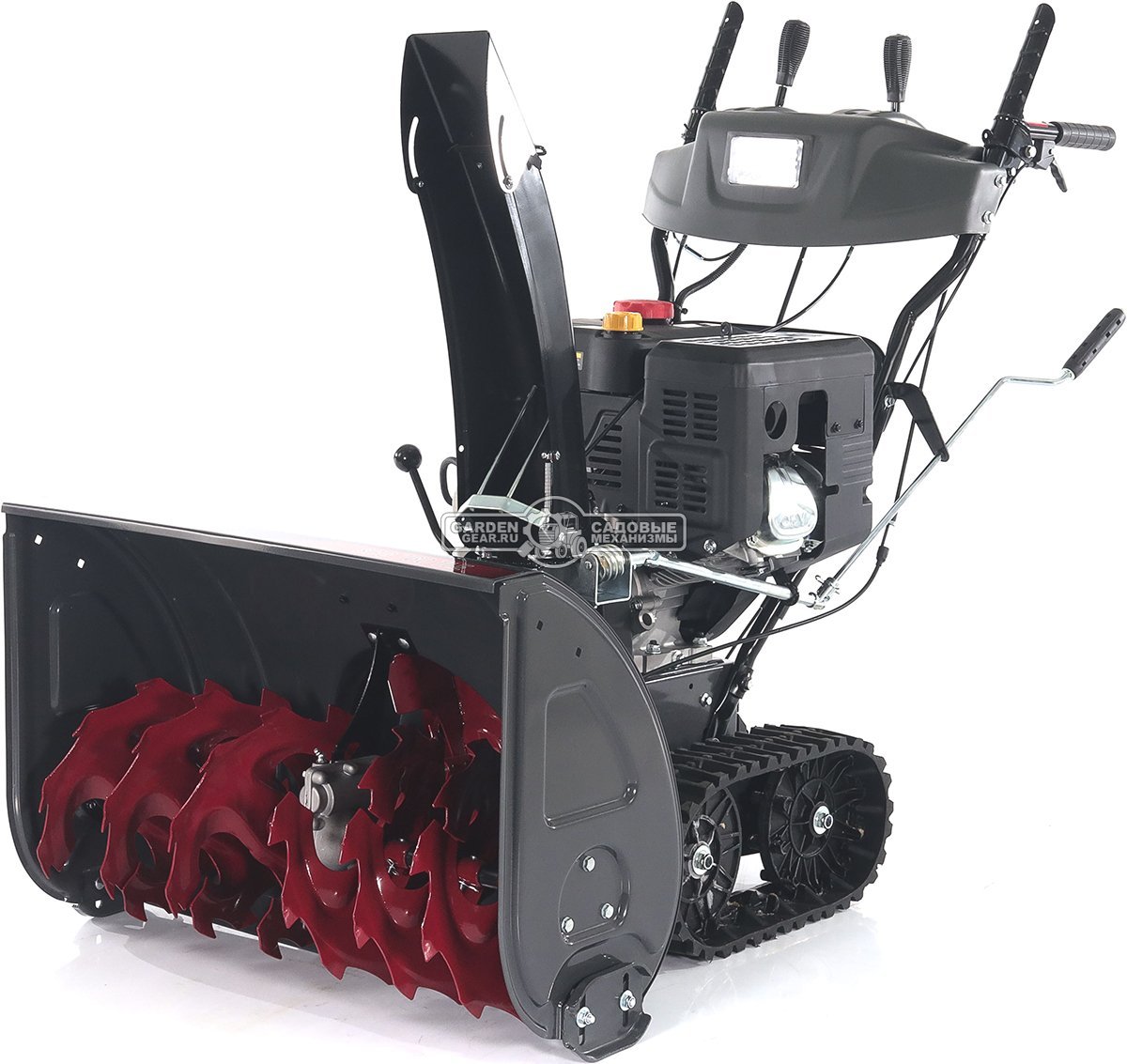 Снегоуборщик Evoline SBG 760 TLE гусеничный (PRC, 76 см, Loncin, 420 см3, эл/стартер 220В, фара, разблокировка гусениц, подогрев рукояток, 130 кг)