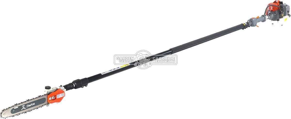 Высоторез бензиновый ZimAni PS226L Pro длина 4.2 м (PRC, 25,4 см3, Zenoah G26, 0,85 кВт/1,2 л.с., Walbro, 12", 3/8", 1,3 мм., 44E, 7,6 кг.)