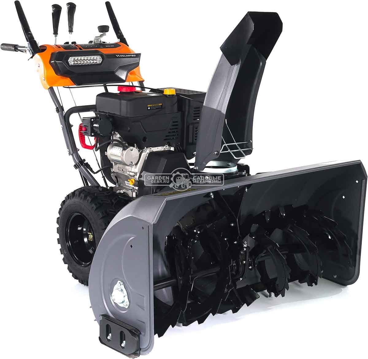 Снегоуборщик Villartec WB1510E (PRC, 107 см, Loncin 420 см3, эл/стартер 220В, фара, подогр. рукояток, разблокир. колес, скорости 6/2, 135 кг)