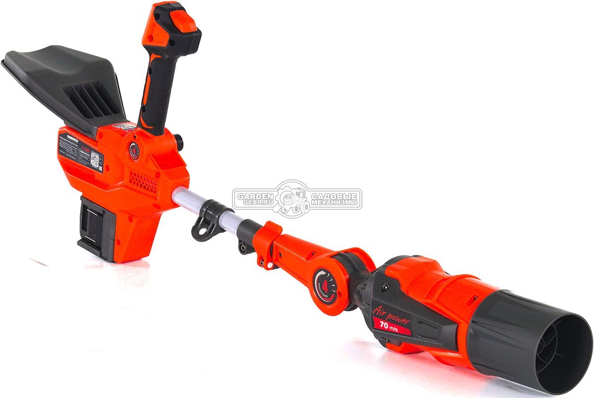 Воздуходувка аккумуляторная Daewoo DABL 7042Li SET с 2 АКБ 2.5 А/ч и ЗУ (PRC, BL 2x21В, 70 м/с, 1400 м3/ч, 3.1 кг)