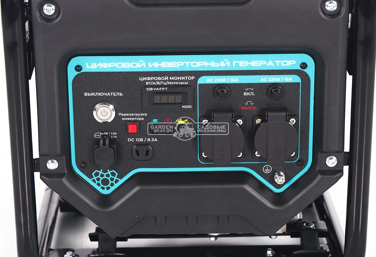 Бензиновый генератор инверторный Steviman GR-5000i (RUS, 236 см³, 9 л.с., 4.5/5.0 кВт, бак 12 л., 28.5 кг)