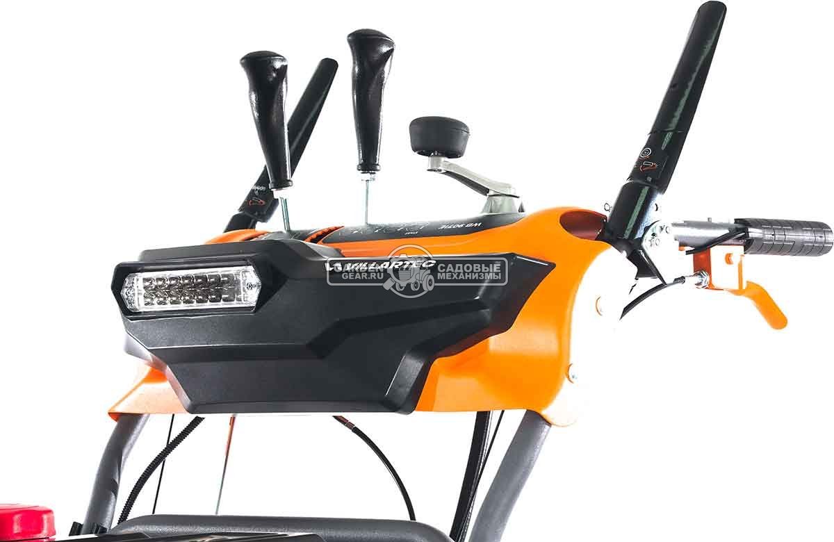 Снегоуборщик Villartec WB9071E MY2024 (PRC, 71 см, Loncin 252 см3, эл/стартер 220В, фара, подогр. рукояток, разблокировка колес, скорости 6/2, 105 кг)