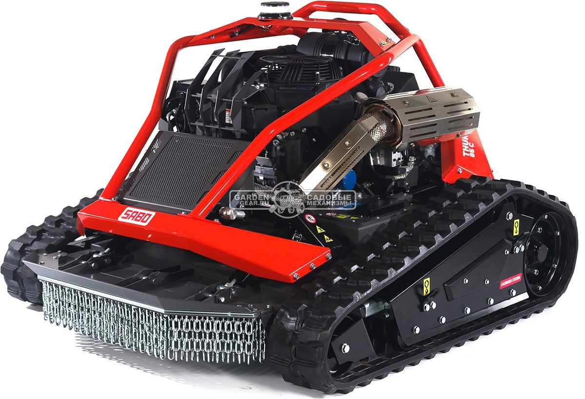 Робот газонокосилка для кошения склонов SABO THUNDER 85 C с дистанционным управлением (GER, 85 см., Honda iGXV 700 EFI, 699 куб.см., 580 кг.)