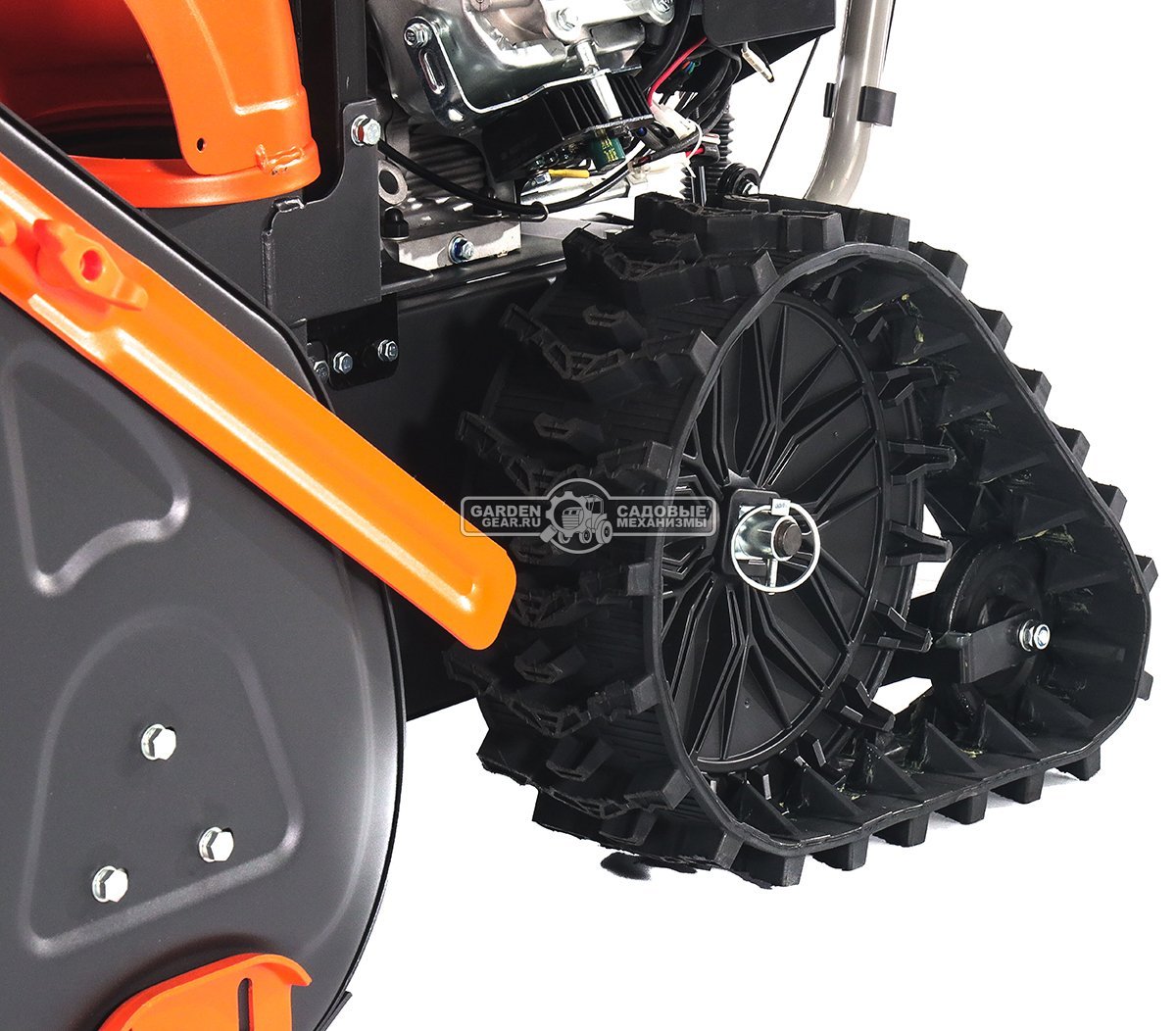 Снегоуборщик Daewoo DAST 427 (EFI) гусеничный (PRC, 68 см, Daewoo WXE 300 EFI, 260 см3, запуск от аккумулятора, фара, гусеницы Arctic track, 120 кг.)