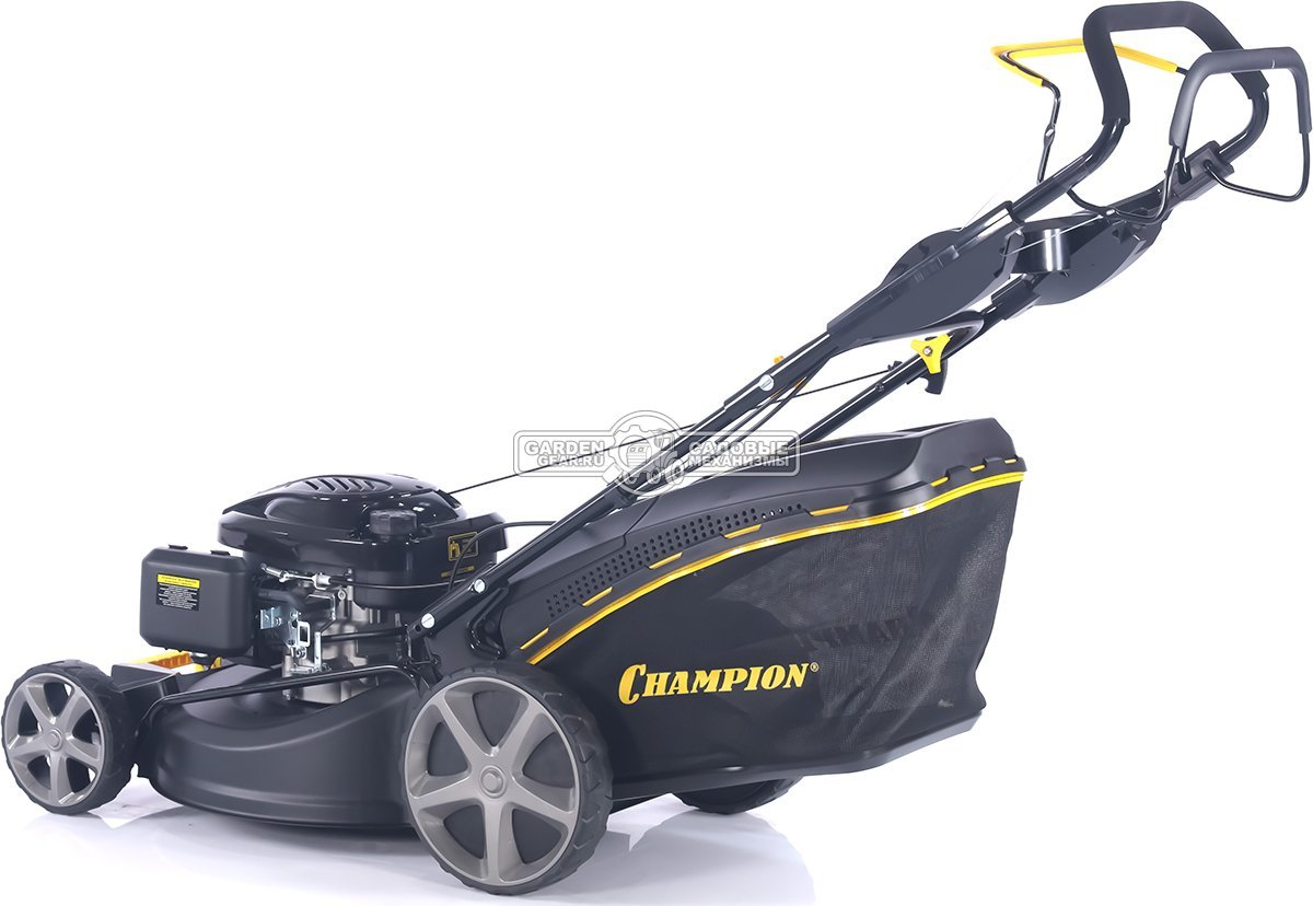 Газонокосилка бензиновая Champion LM5344 Pro (PRC, 53 см, Champion, 196 см3, сталь, 65 л, 4 в 1, 38 кг)