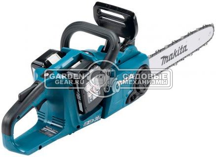 Пила аккумуляторная цепная Makita DUC353CT2 14" c 2 АКБ 5 А/ч и ЗУ DC18SH (PRC, LXT BL 2х18В, 3/8", 1.1 мм, 52Е, 4.6 кг)