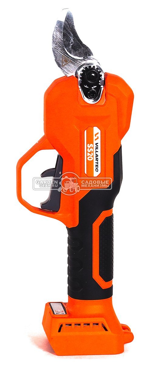 Аккумуляторный секатор Villartec SS20 с АКБ 2 А/ч и ЗУ (PRC, Li-Ion, BL, 20В, ветки до 27 мм, 1.0 кг.)