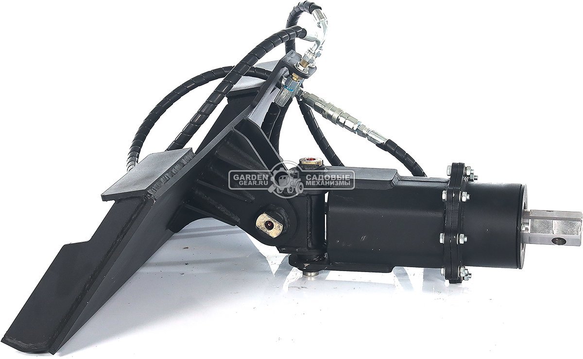 Ямобур (гидравлический вращатель) RED с переходной плитой для мини-погрузчика, 95 кг.