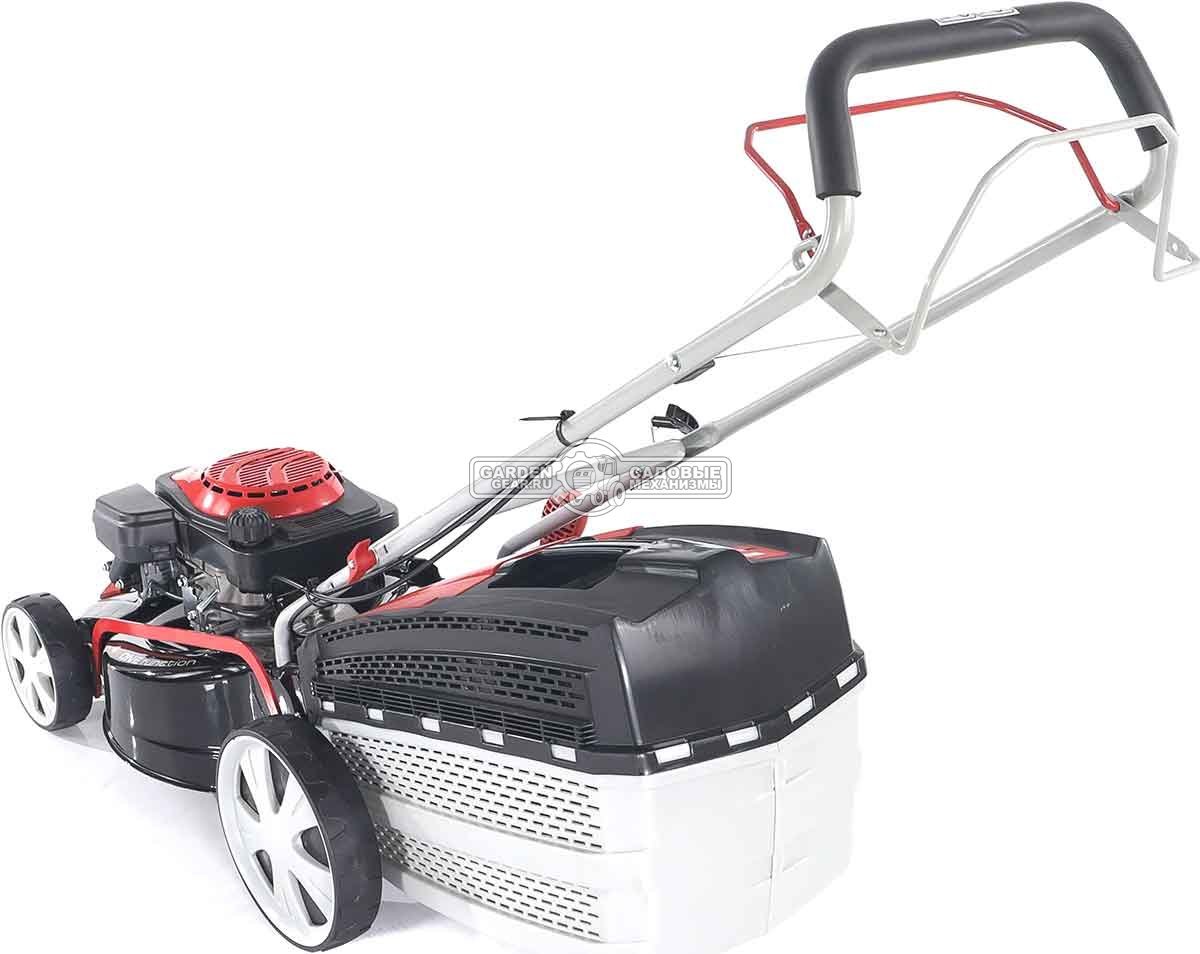 Газонокосилка бензиновая Geos Classic 46 SP-S Plus (PRC, 46 см, Sanli, 140 см3, сталь, 4 в 1, 65 л, 32 кг)