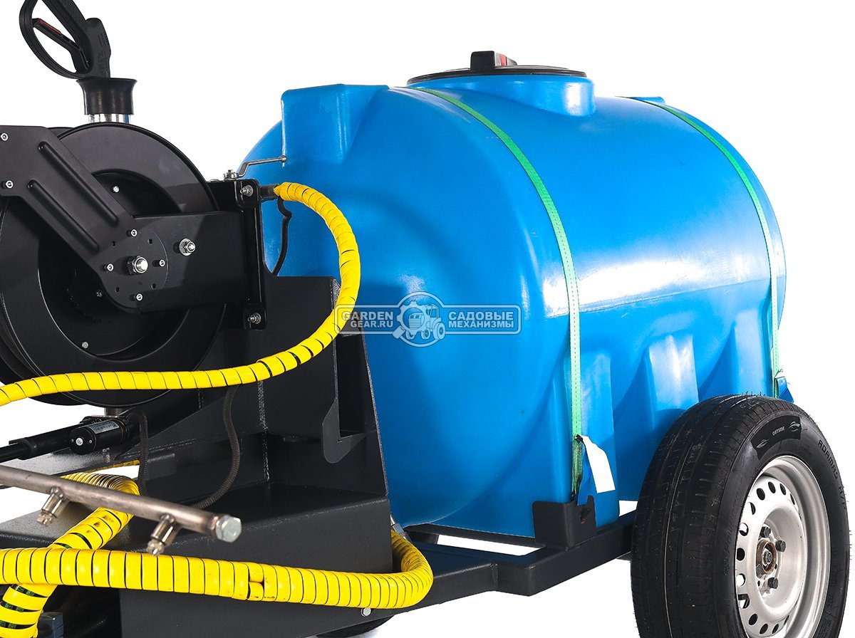 Мойка высокого давления Baumech 120 см., 7 форсунок, выносной пистолет 15 м., давление 200 бар, макс. поток 16 л., объём бака 500 л., 204 кг.