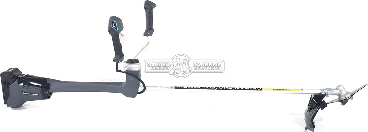 Мотокоса аккумуляторная Caiman ENO BCTi с АКБ B6040 и ЗУ C6025 (RUS, BL 60В, Standart Connect, T-рукоятка, нож 3T + леска 2,4 мм, 5,9 кг.)