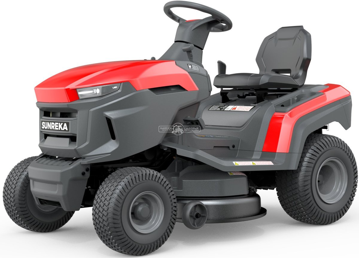 Садовый трактор Sunreka GST38LE (PRC, RATO RV450, 449 куб.см., гидростатика, ширина кошения 96 см, боковой выброс + мульчирование, 195 кг)