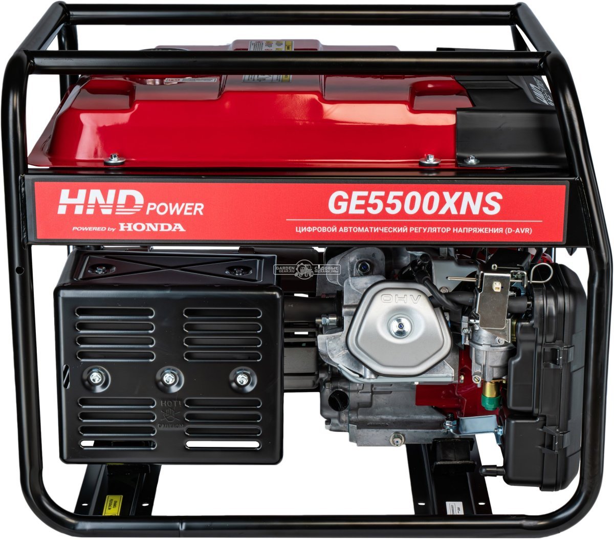 Бензиновый генератор HND GE5500XNS (PRC, Honda GX390, 5.0/5.5 кВт, электростратер, 25 л, 72 кг)