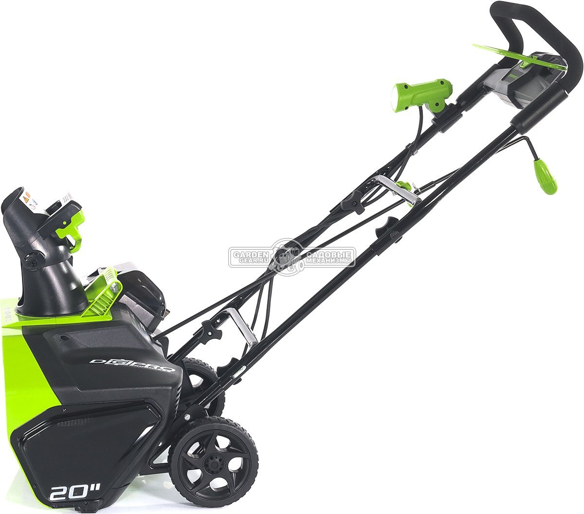 Снегоуборщик аккумуляторный GreenWorks GD40ST без АКБ и ЗУ (PRC, BL 40В, ширина 51 см, фара, 15 кг)