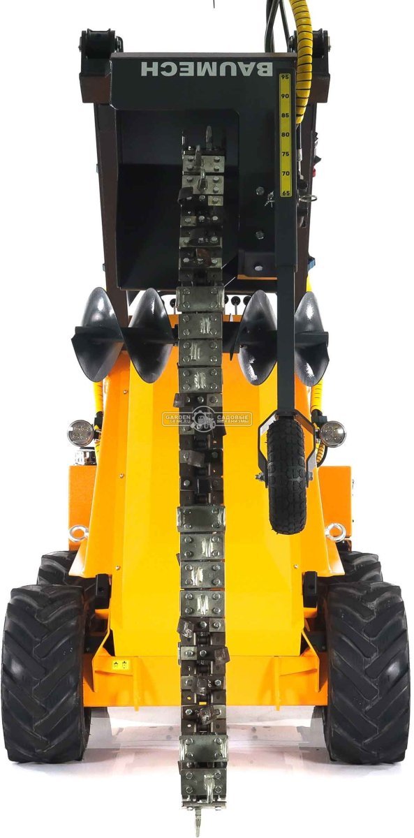 Универсальная машина мини-погрузчик Baumech ML-02 Pro + траншеекопатель 90 см. с двигателем Zongshen GB750 EFI V-Twin инжектор