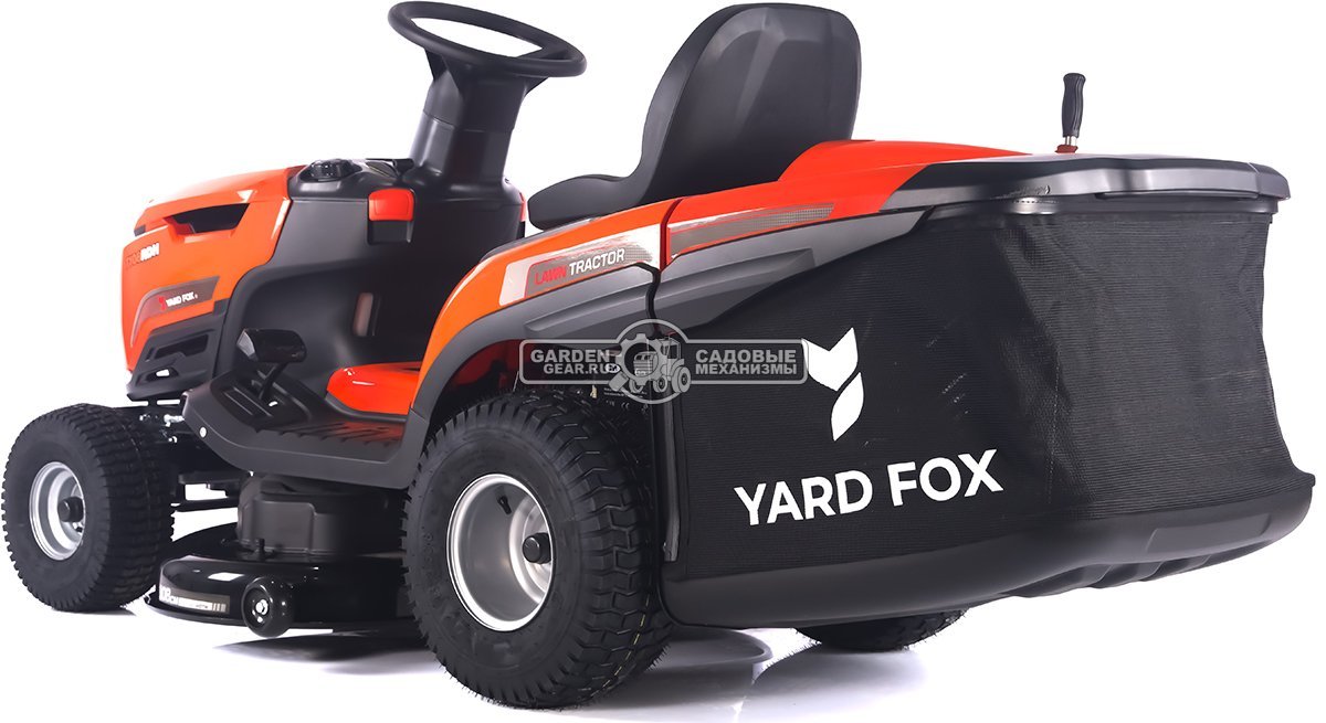 Садовый трактор Yard Fox Optima T 108 RDH (PRC, Loncin V-Twin 586 куб.см., гидростатика, травосборник 260 л, ширина кошения 108 см, 220 кг)