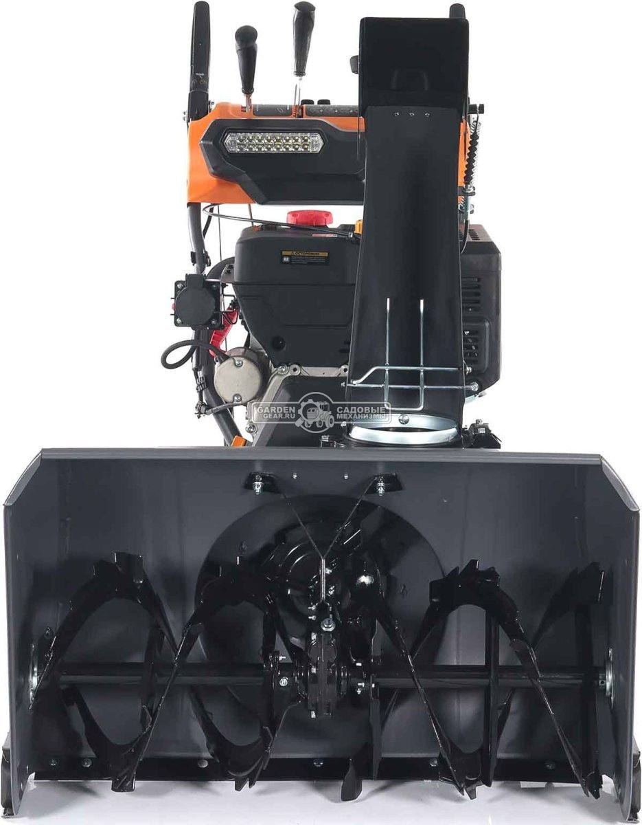 Снегоуборщик Villartec WB1387ET гусеничный (PRC, 86 см, Loncin 375 см3, эл/стартер 220В, фара, подогр. рукояток, 3-х угольные гусеницы, 141 кг)