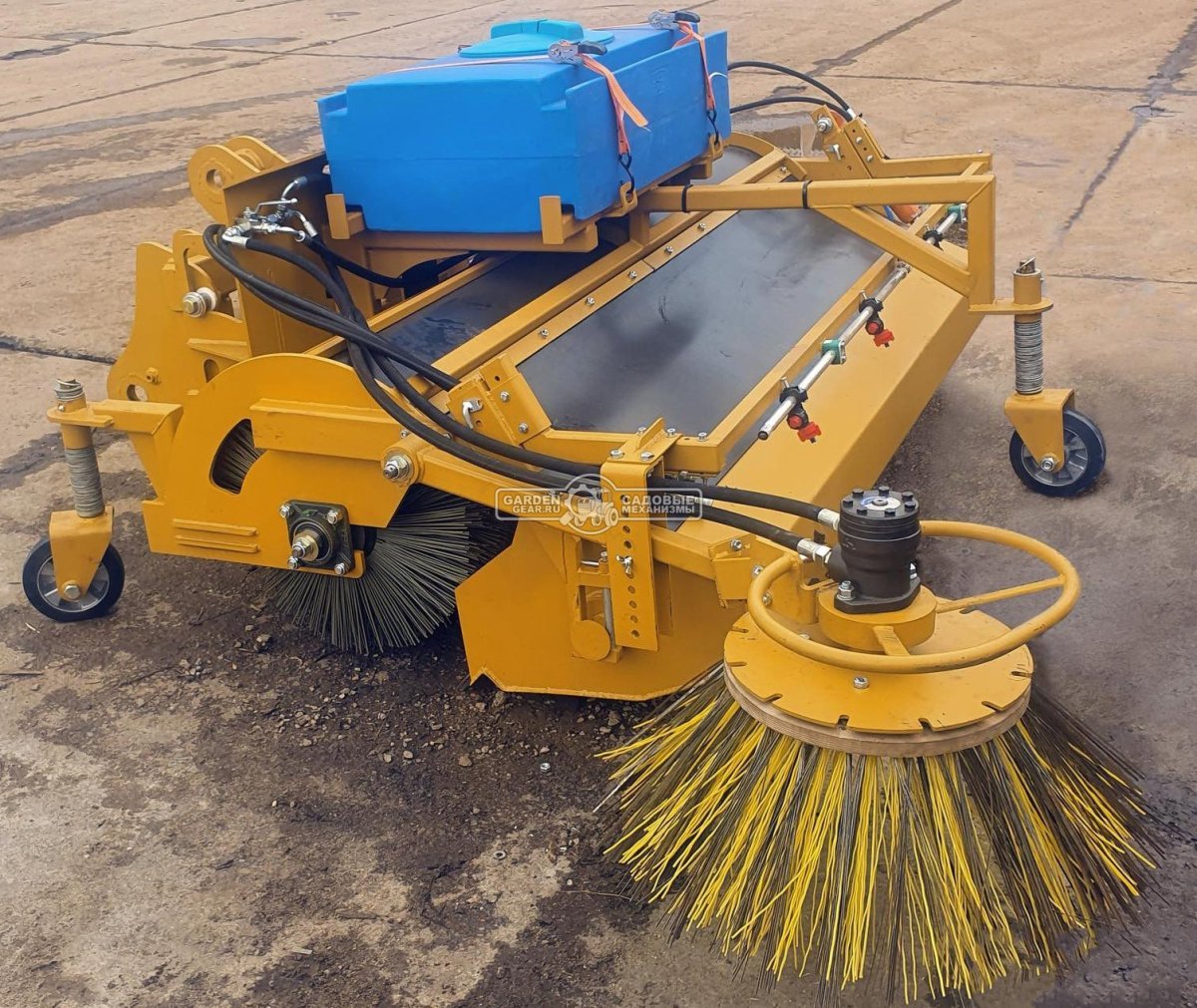 Щетка с передним бункером МЕТАТЭКС c угловой щеткой