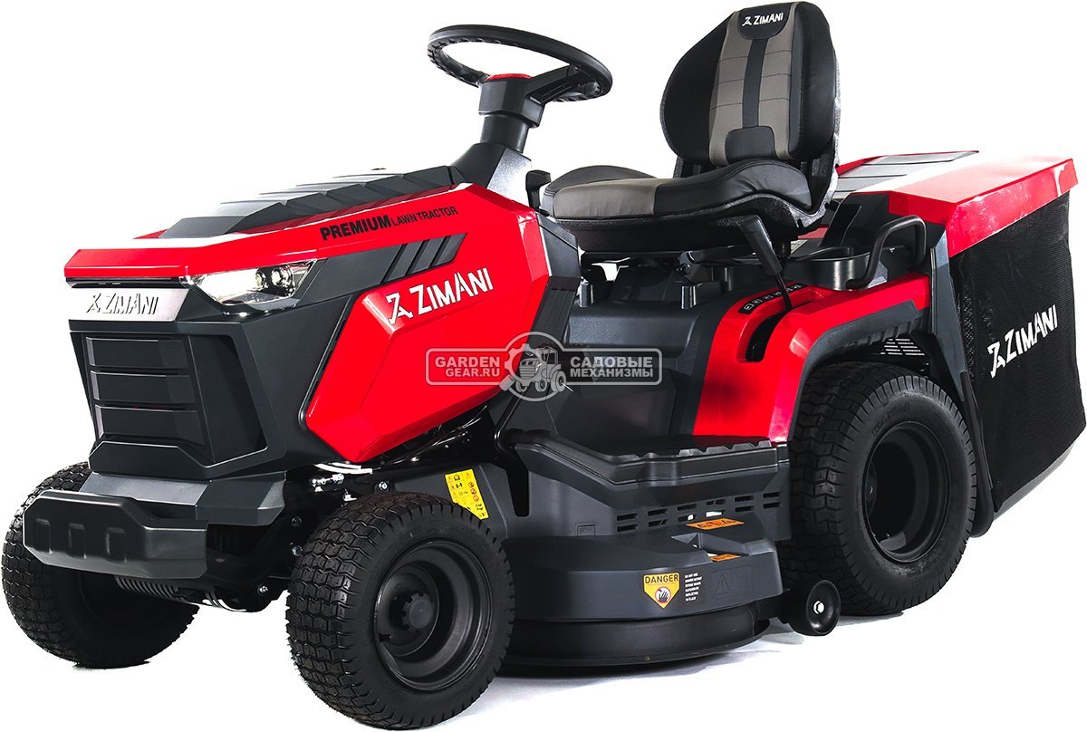 Садовый трактор ZimAni TC107HV (PRC, Loncin 586 куб.см., гидростатика, травосборник 320 л, ширина кошения 107 см, LED панель, 195 кг)