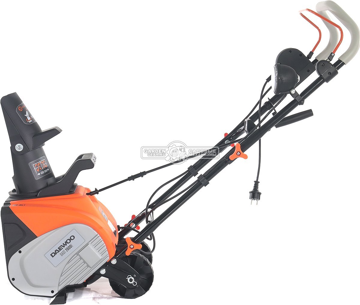 Снегоуборщик электрический Daewoo DAST 2600E (PRC, 46 см., 2600 Вт., LED фара, 15,5 кг.)