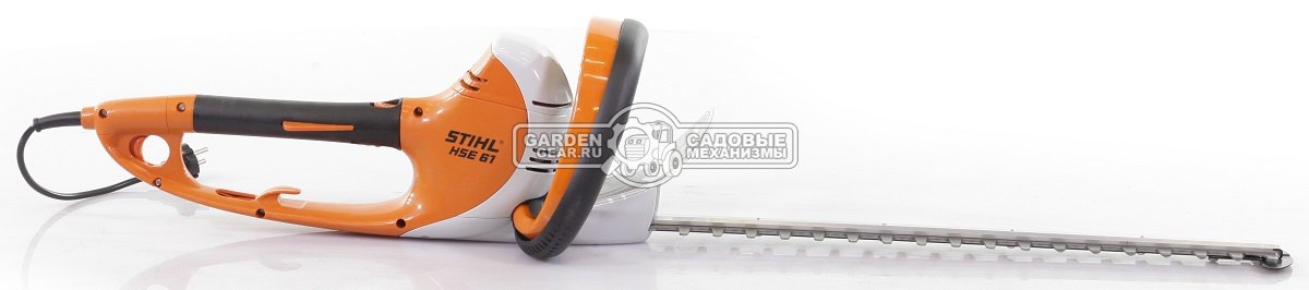 Кусторез электрический Stihl HSE 61 нож 50 см (500 Вт., расстояние между зубьями 29 мм, поворотная рукоятка, 3.9 кг)