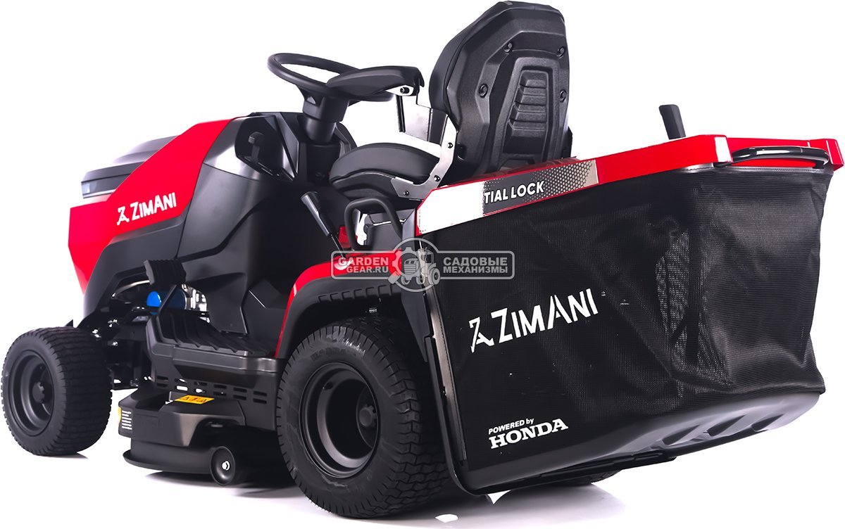 Садовый трактор ZimAni TC238HVD (PRC, Honda GXV630, гидростатика, дифференциал, травосбор. 320 л, шир. кошения 97 см, LED панель, 195 кг)
