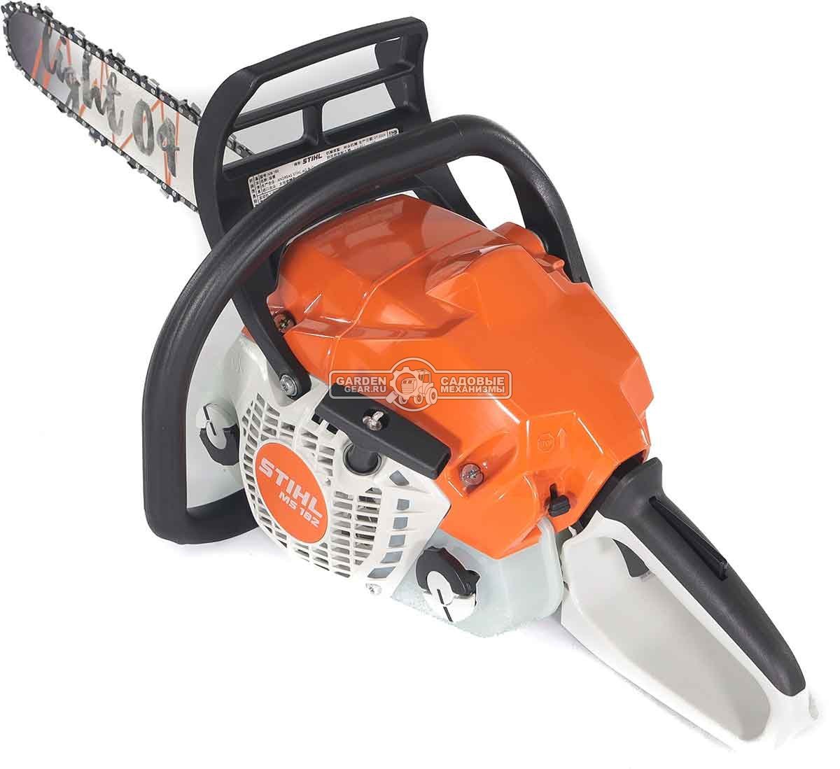 Бензопила Stihl MS 182 16" (PRC, 35,8 куб.см., 1,6 кВт/2,2 л.с., 2-Mix, 3/8", 1,3 мм., 55E, 4,6 кг.)