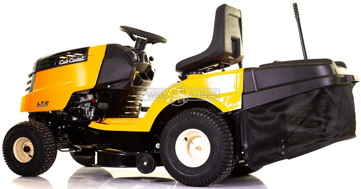 Садовый трактор Cub Cadet LT2 NR92 (USA, Cub Cadet, 439 куб.см., гидростатика, травосборник 240 л., ширина кошения 92 см., 196 кг.)