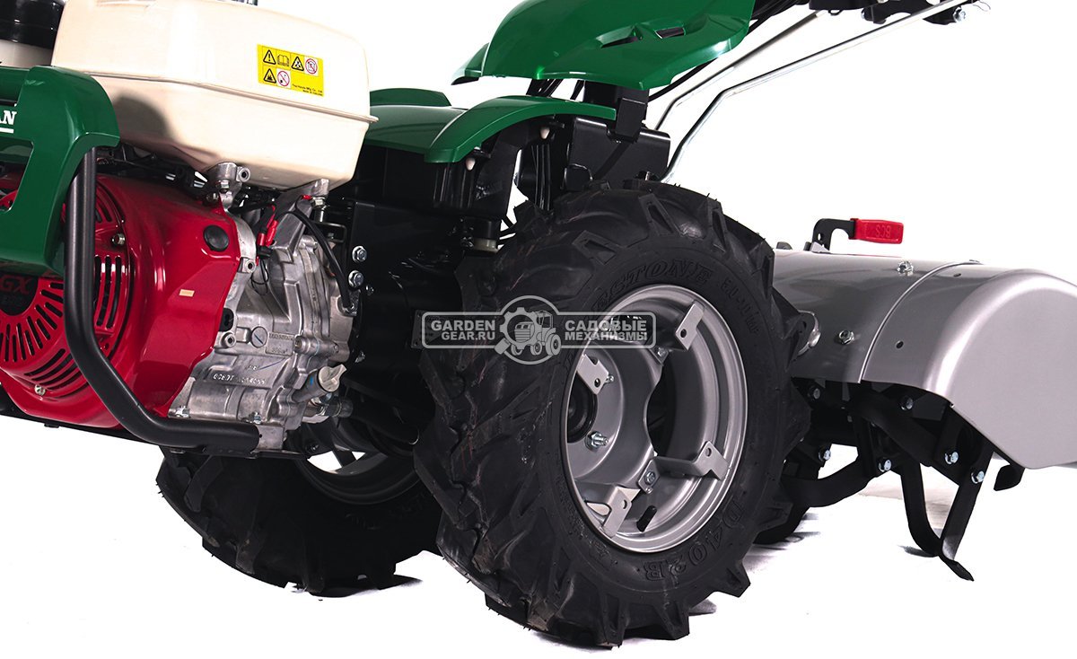 Мотоблок Caiman Atletico 340PT (ITA, Honda GX390, 389 куб.см., дифференциал, колеса 5.00х10, тормоза, 3 вперед + 3 назад, 116 кг.)