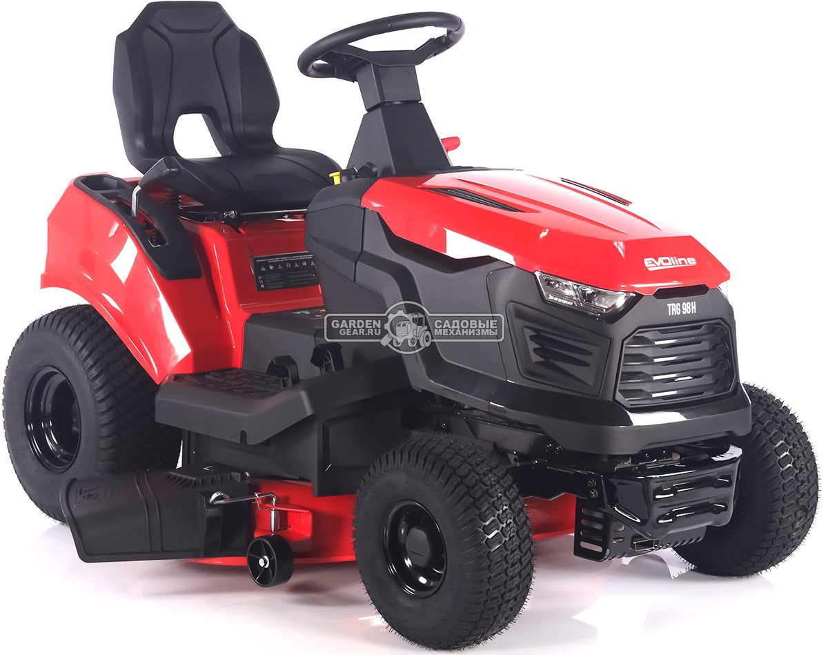 Садовый трактор Evoline TRG 98 H (PRC, Loncin 452 куб.см., гидростатика, ширина кошения 96 см, боковой выброс, 182 кг)