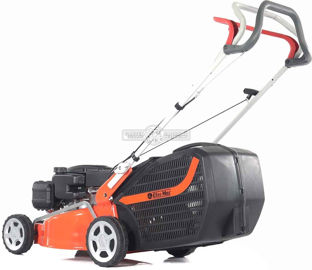 Газонокосилка бензиновая Oleo-Mac GV 44 TK Comfort Plus (ITA, 41 см, EMAK K450, 123 см3, сталь, 60 л, 24,5 кг.)