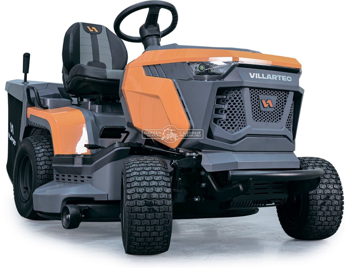 Садовый трактор Villartec MR1702H (PRC, Loncin V-Twin 586 куб.см., гидростатика, травосборник 320 л., ширина кошения 102 см., 215 кг.)